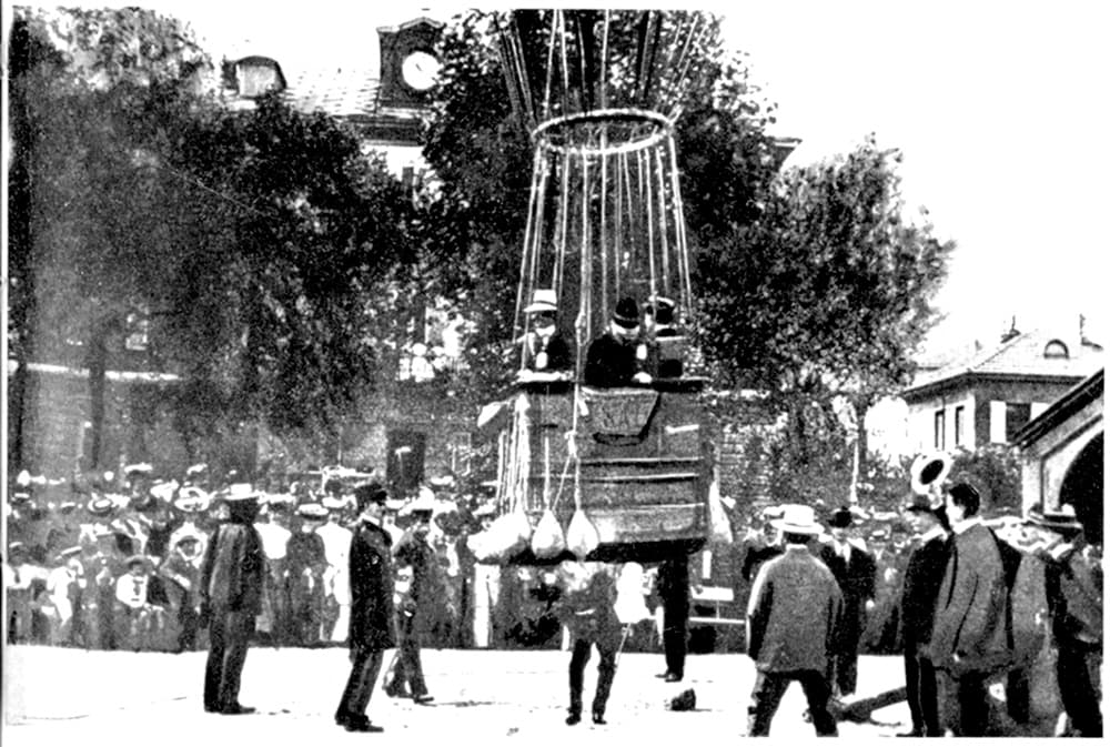 1909. Cerimonia inaugurale della costituzione della Società Aviazione Torino