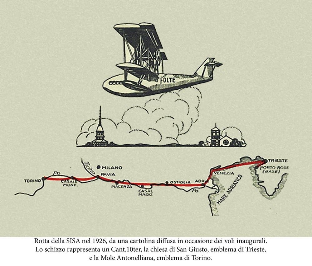 Mappa della rotta SISA