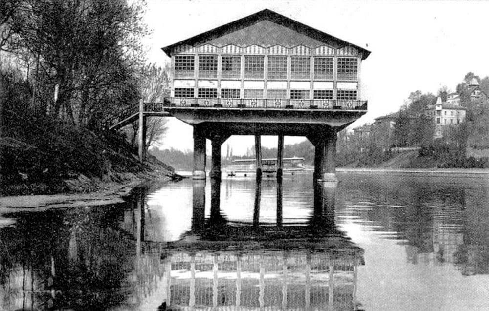 L'Idroscalo sul Po inaugurato nel 1926 nei pressi del ponte Isabella