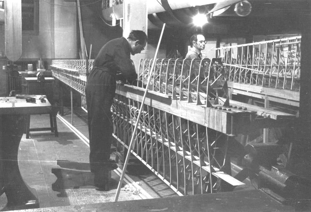 Anni '60. Piero Morelli nel Centro Studi del Volo a vela del Politecnico di Torino