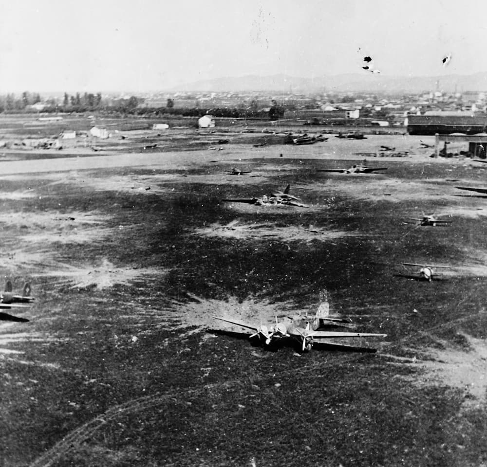 Mappa dei bombardamenti