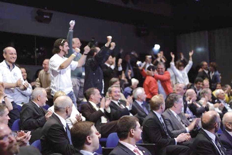 Il pubblico esultante