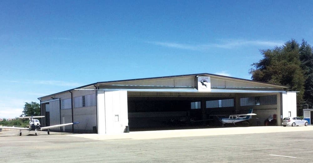 Il nuovo hangar inaugurato nel giugno 2016
