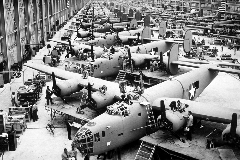 B.24 Liberator in produzione