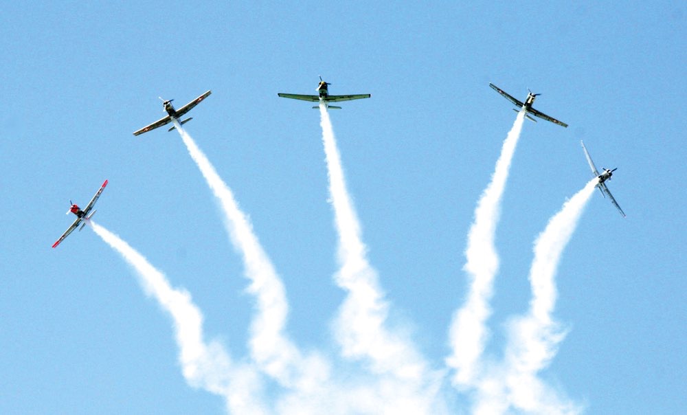 La pattuglia svizzera dei Pilatus P-3