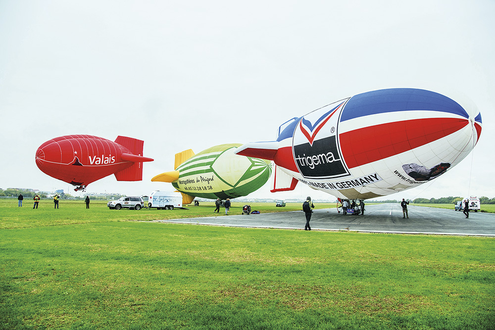 4 novembre 2018. Dirigibili svizzero, francese e tedesco